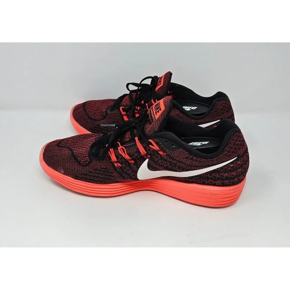 Nike‎ Lunartempo 2 Running Shoes Mens 11 Lightweight Athletic Black Crimson